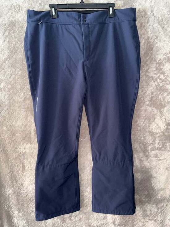 Eddie Bauer Pants - Eddie Bauer Women's XL Softshell Ski Snow Pants Navy Blue